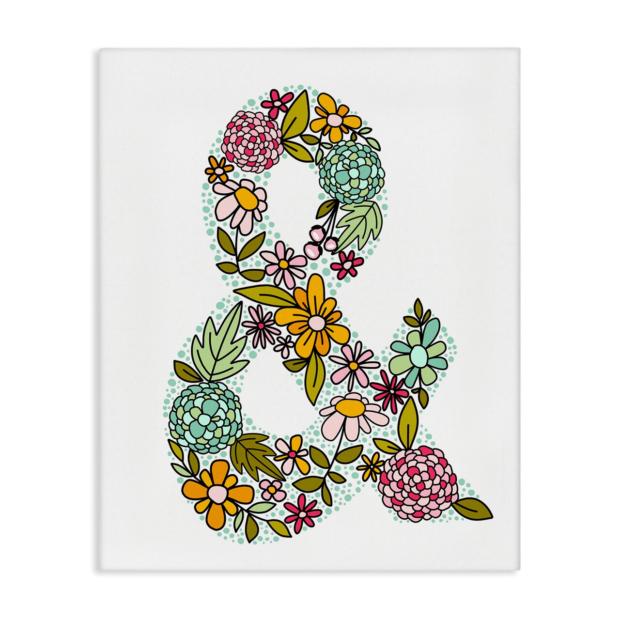 Stupell Industries Hydrangea Florals Ampersand Canvas Design by Mandy Ford Art + Illustration